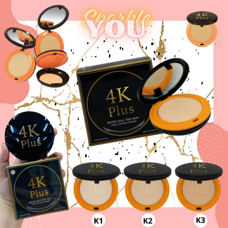 Jual [100% ORI THAI] 4K PLUS MICRO SILK TWO WAY POWDER | Shopee Indonesia