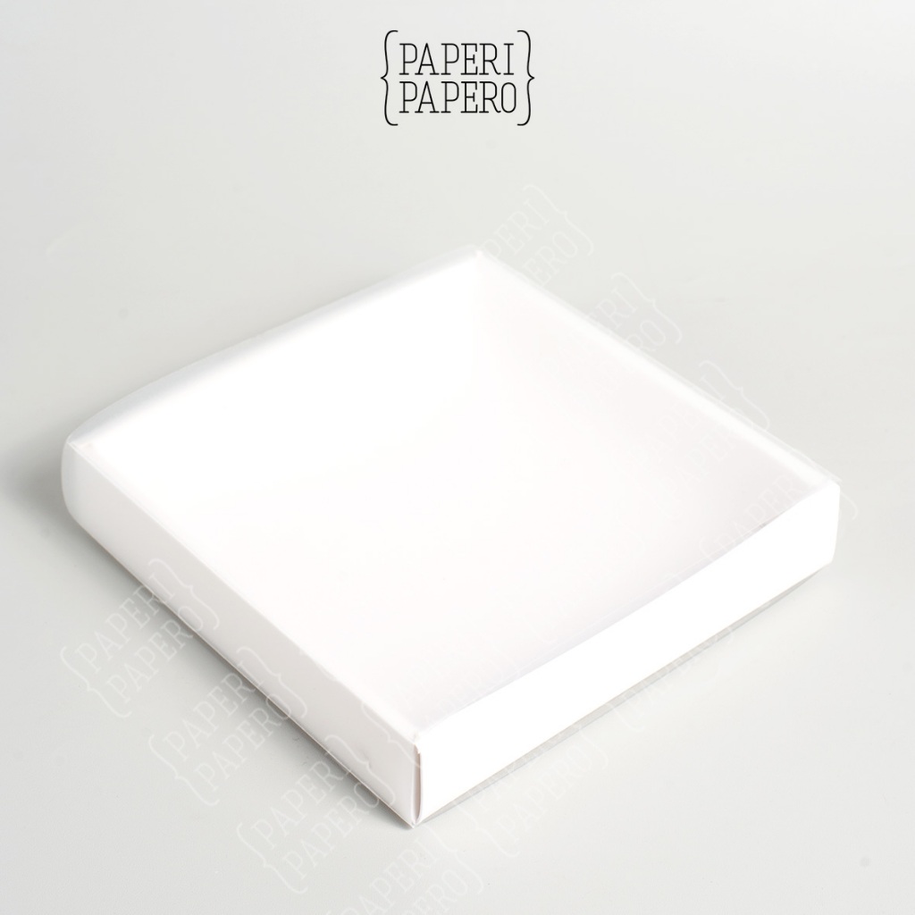 Jual White Sliding Box (15 x 15 x 3 cm) Doff - Kotak Laci Drawer Geser ...