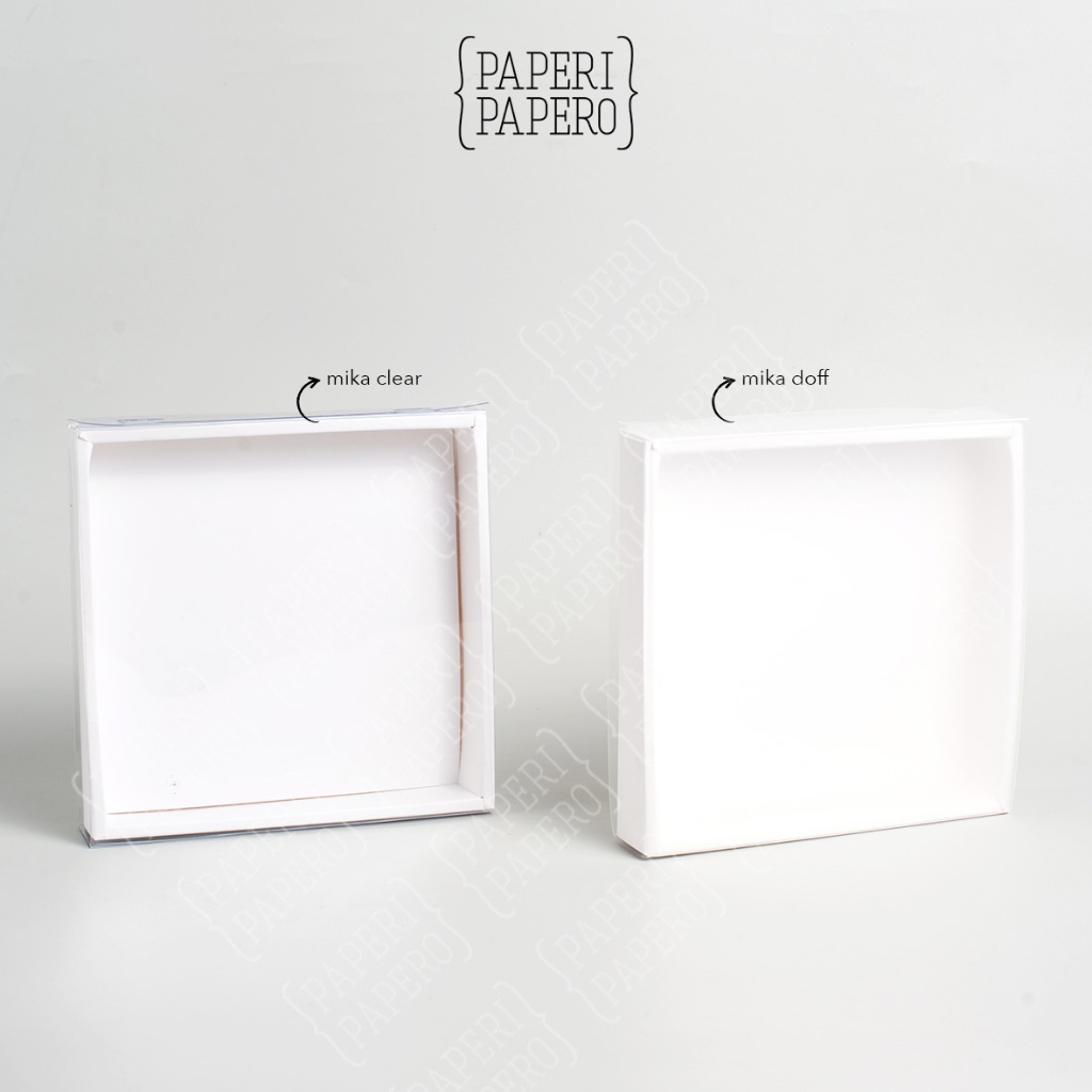 Jual White Sliding Box (15 x 15 x 3 cm) Doff - Kotak Laci Drawer Geser ...