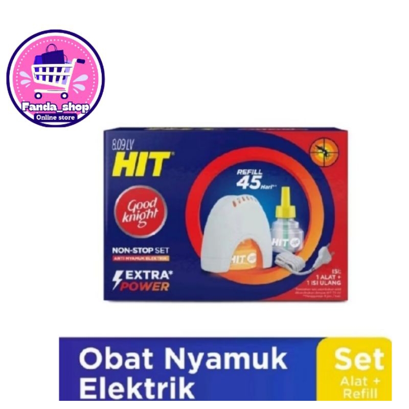 Jual HIT OBAT NYAMUK LISTRIK / HIT NON STOP SET GOOD KNIGT ALAT + ISI ...