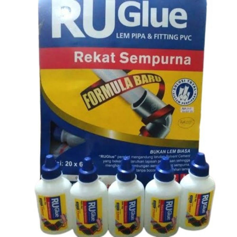 Jual RU Glue / lem pipa pvc lem RU Glue tube 60 gram | Shopee Indonesia