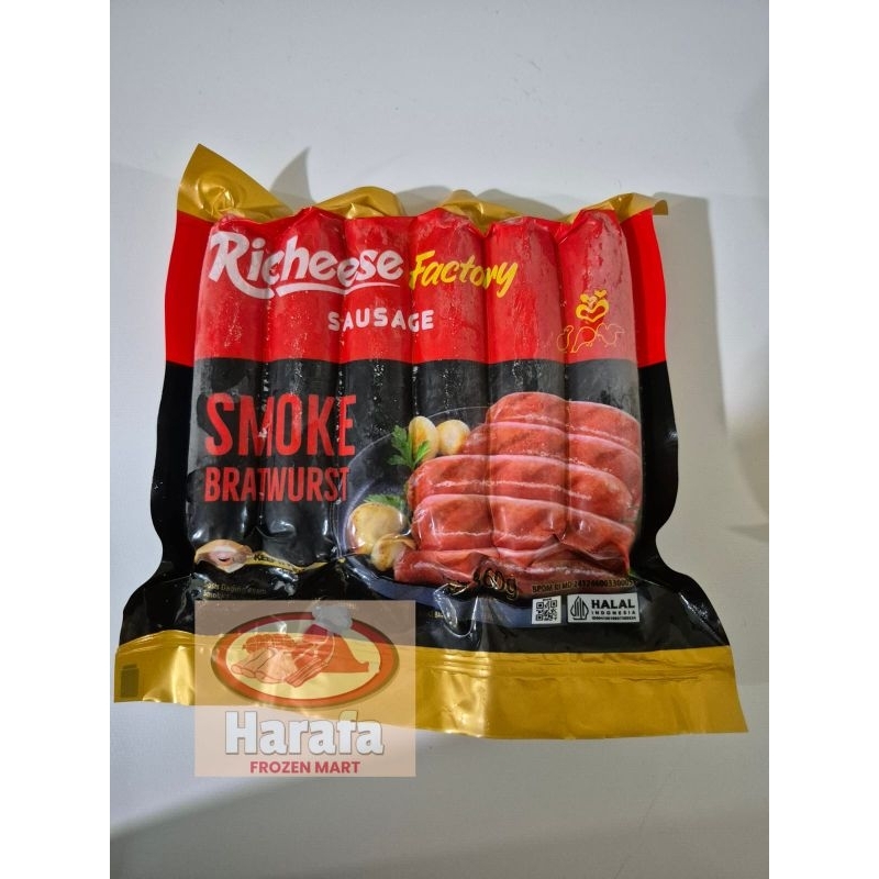 Jual RICHEESE FACTORY SMOKE BRATWURST ISI 6, 360g | Shopee Indonesia