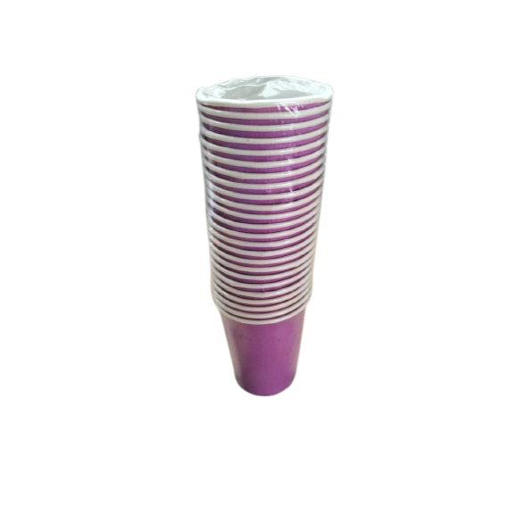 Jual Paper Cup Warna Ungu/Purple Paper Cup/Gelas Kertas Warna Ungu ...