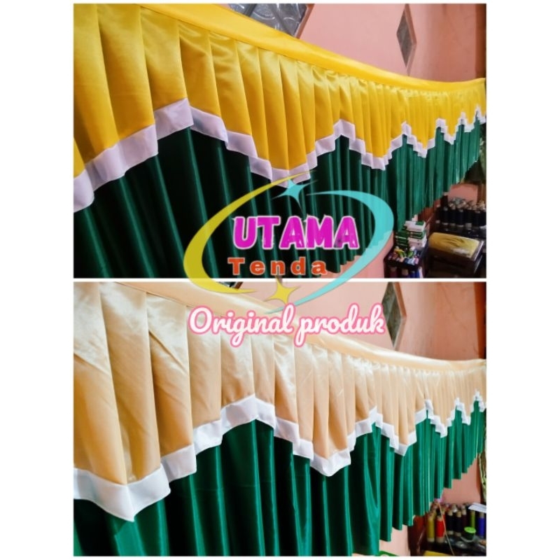 Jual rempel meja prasmanan/skirting meja prasmanan,panjang 5 meter ...