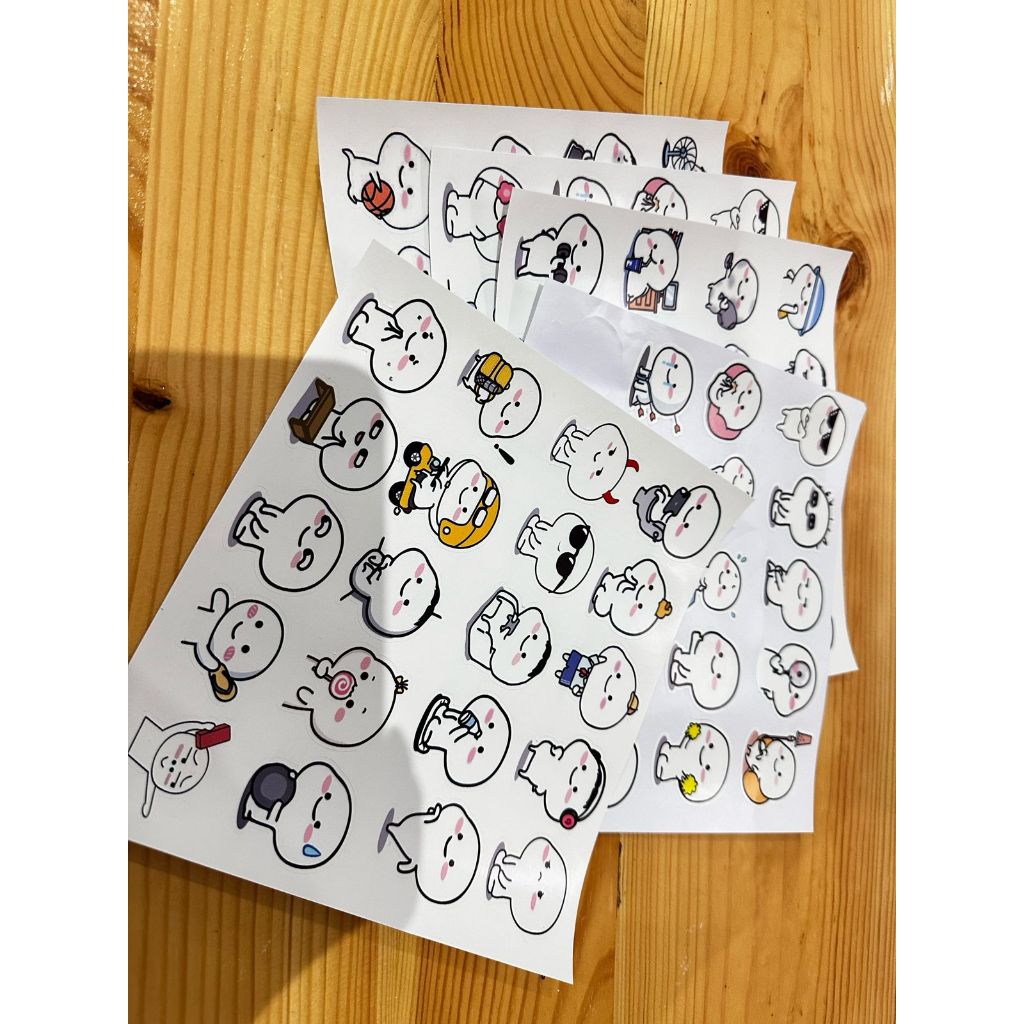 Jual STIKER 20PCS PENTOLAN LUCU TINGGAL TEMPEL-STICKER KARAKTER EMOJI ...