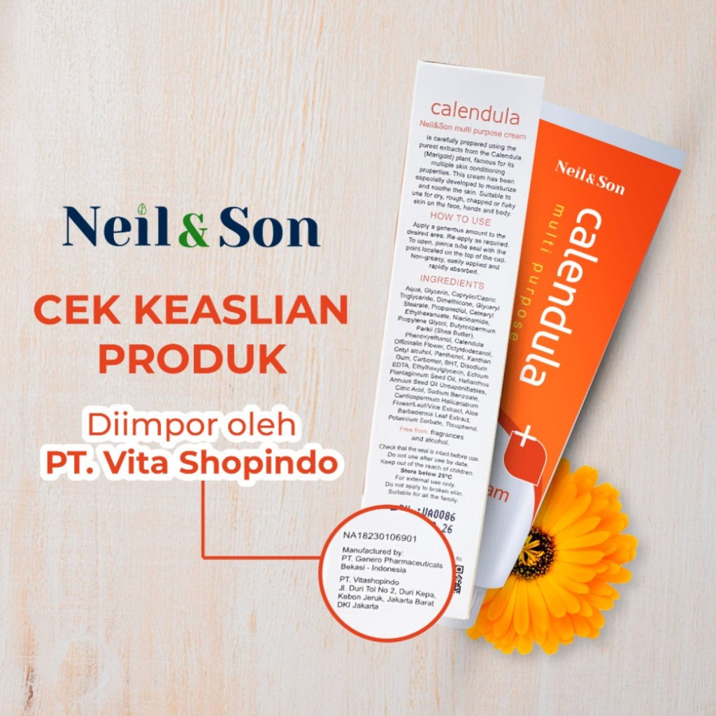 Jual [Topical] Neil & Son Calendula Cream 50 mL | Mengatasi Kemerahan ...