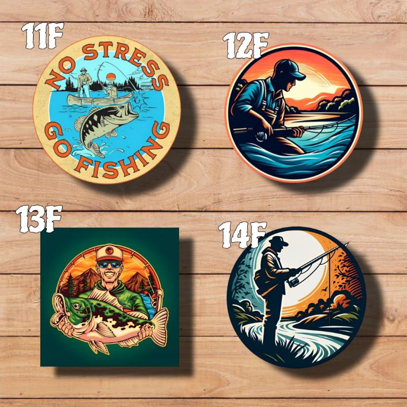 Jual Sticker Mancing Mania | Stiker Penikmat Mancing Ikan | Shopee ...