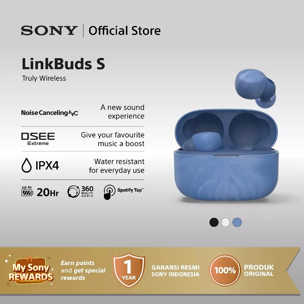 SONY WF-LS900N Linkbuds S TWSTruly Wireless Noise Canceling - Blue