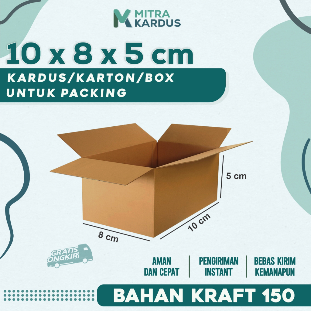 Jual kardus packing 10x8x5 cm / box karton corrugated single wall ...