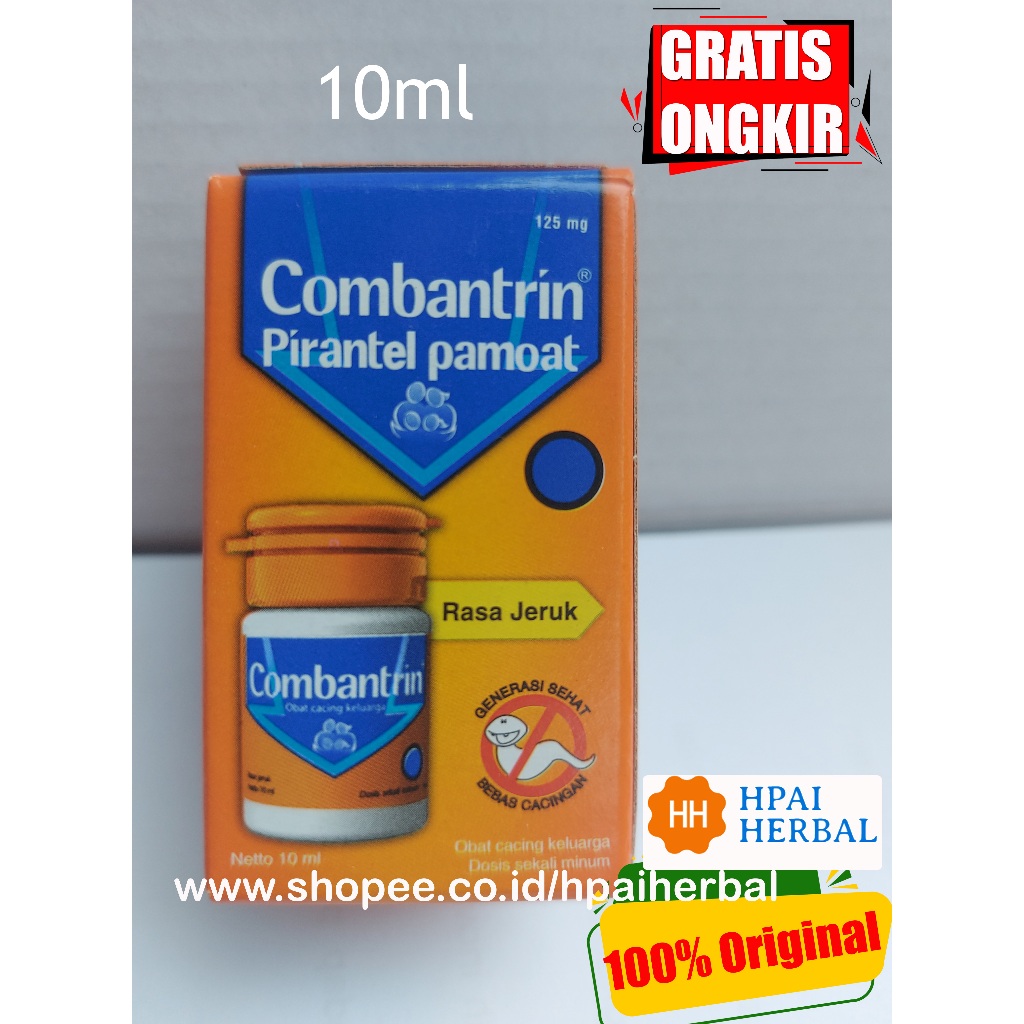 Jual Combantrin Jeruk Sirup 10 ml - Combatrin Membasmi cacing Sampai ...