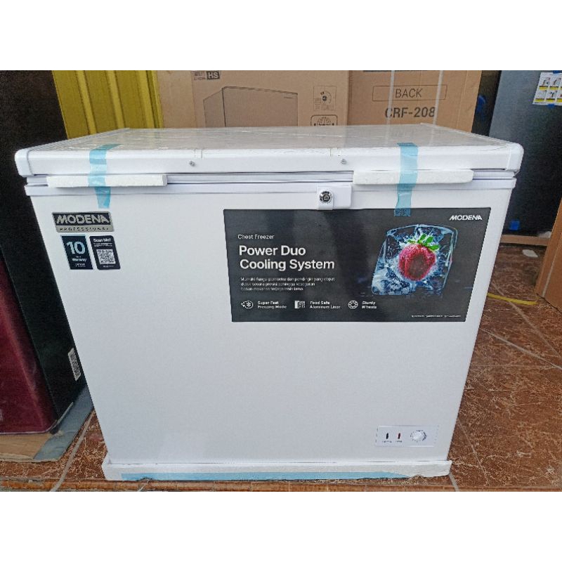 Jual freezer box modena 200L/freezer box modena | Shopee Indonesia