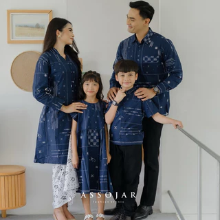 Assojar - Lekat Raya Series / Couple Batik Family Set / 3 Warna