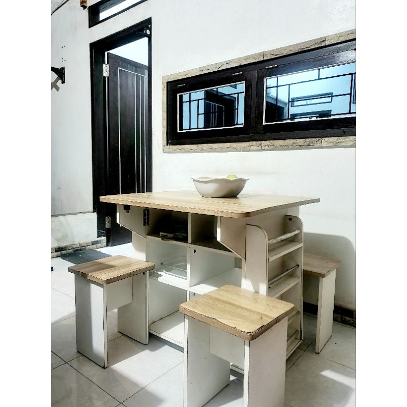 Jual informa pristine set meja makan 4 bangku | Shopee Indonesia