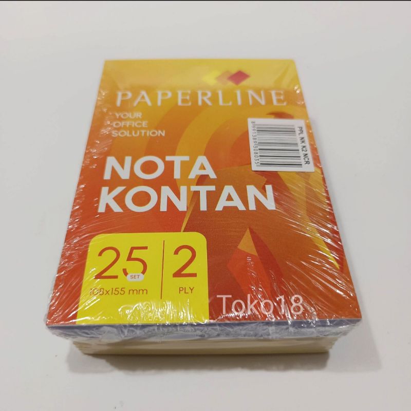 Jual 1 Pak Nota 2 Ply Kecil Paperline & Forte(Isi 10 Buku) | Shopee ...