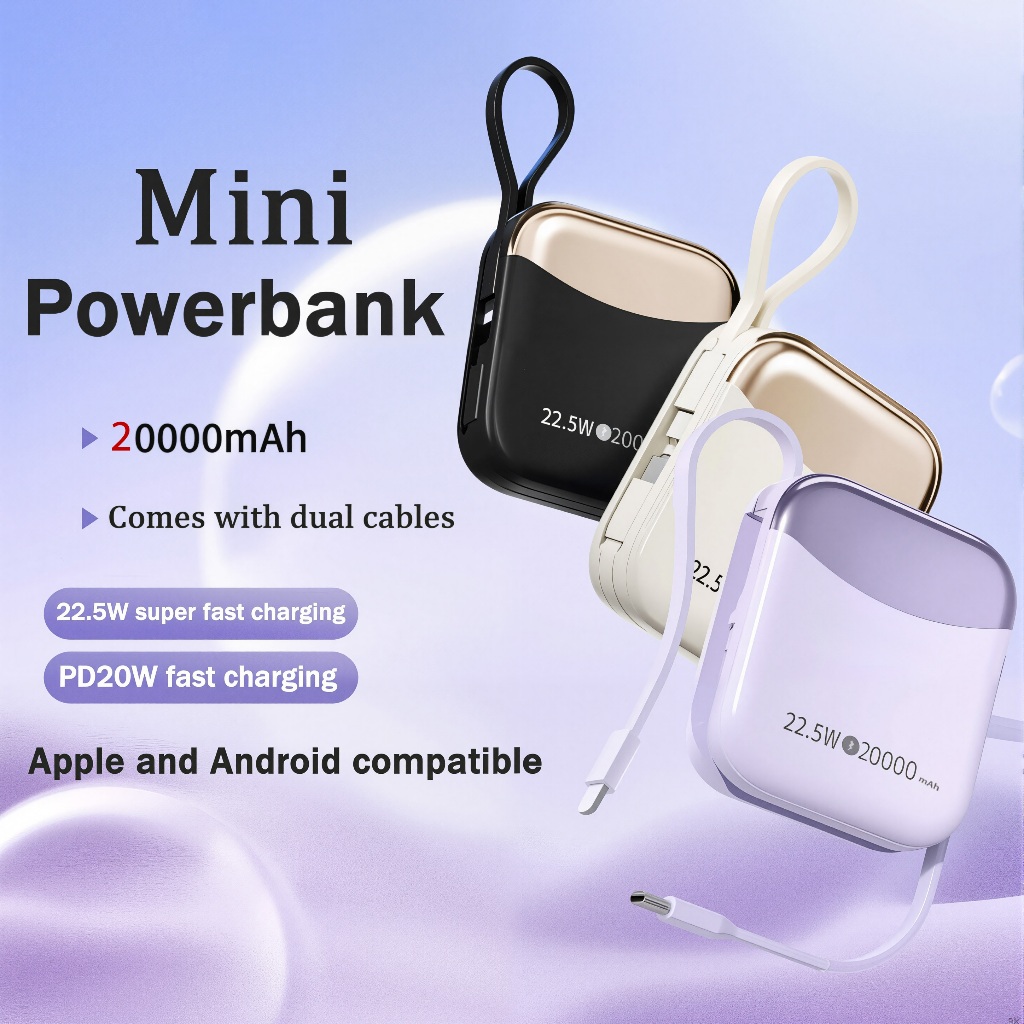 Jual Mini size Powerbank 20000mAh High appearance power bank 22.5W fast