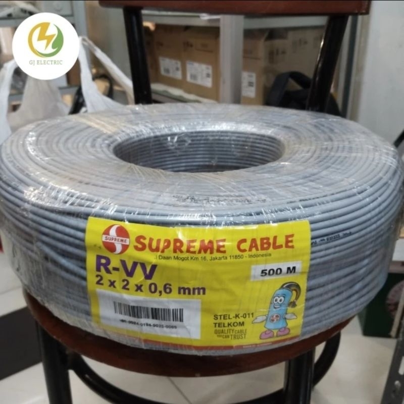 Jual Kabel Telepon Supreme ITC - RVV 2 x 2 x 0,6mm (1 Roll = 500 Meter ...