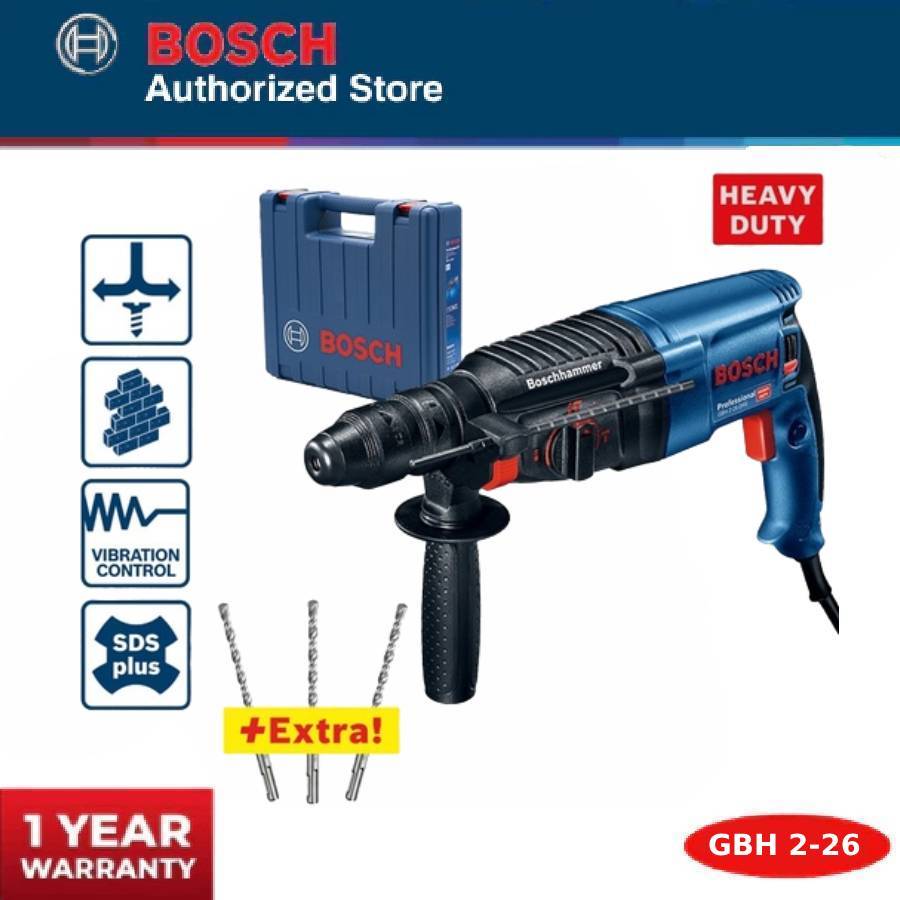 Jual BOSCH Rotary Hammer / Hammer Drill GBH 2-26 DRE | Shopee Indonesia