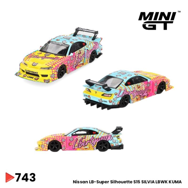 Jual Mini GT Nissan LB-Super Silhoutte S15 Silvia LBWK KUMA (Box ...
