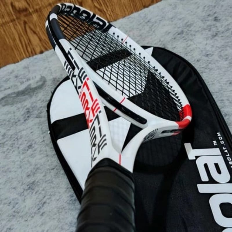 Jual Raket Tenis Pure Strike Carbon Siap Pakai Ada Tas - S Black ...