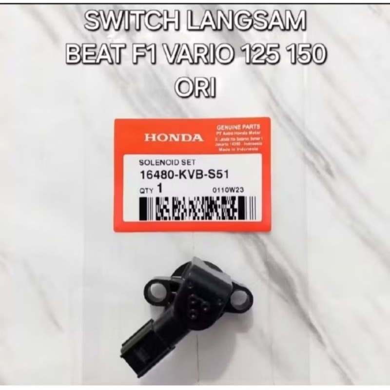Jual Switch Langsam /Selenoid Set Beat Fi Vario 125 150 Orivinal ...