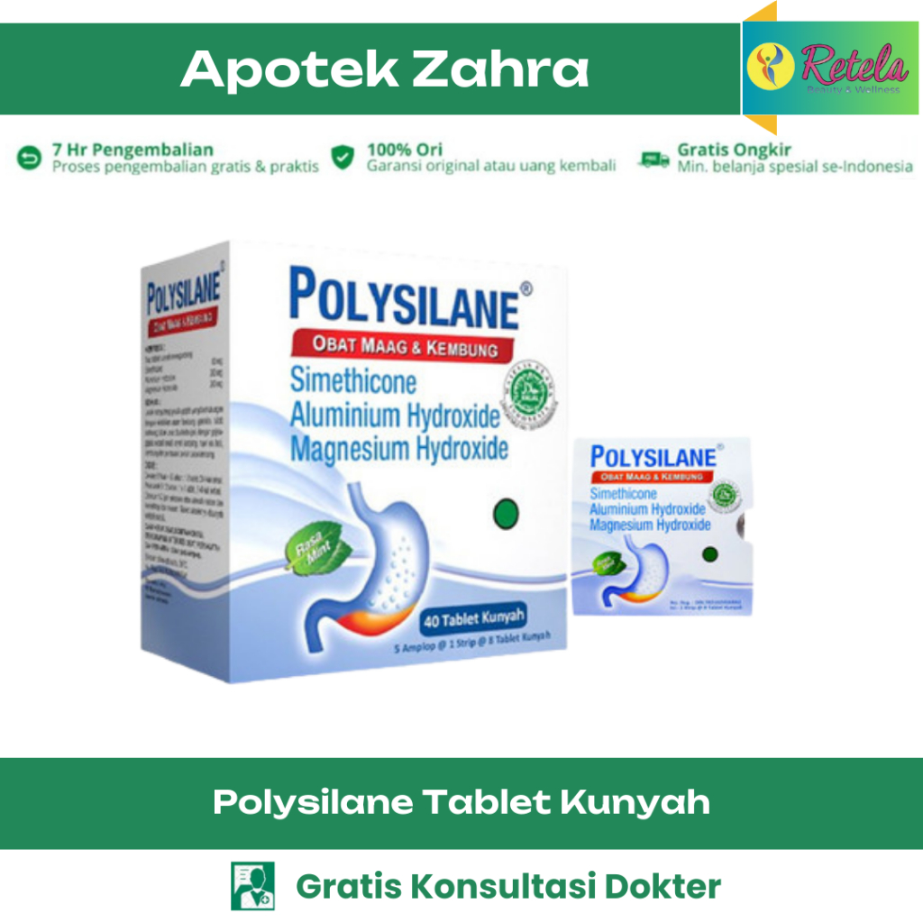 Jual POLYSILANE TABLET KUNYAH 1 BOX | Shopee Indonesia