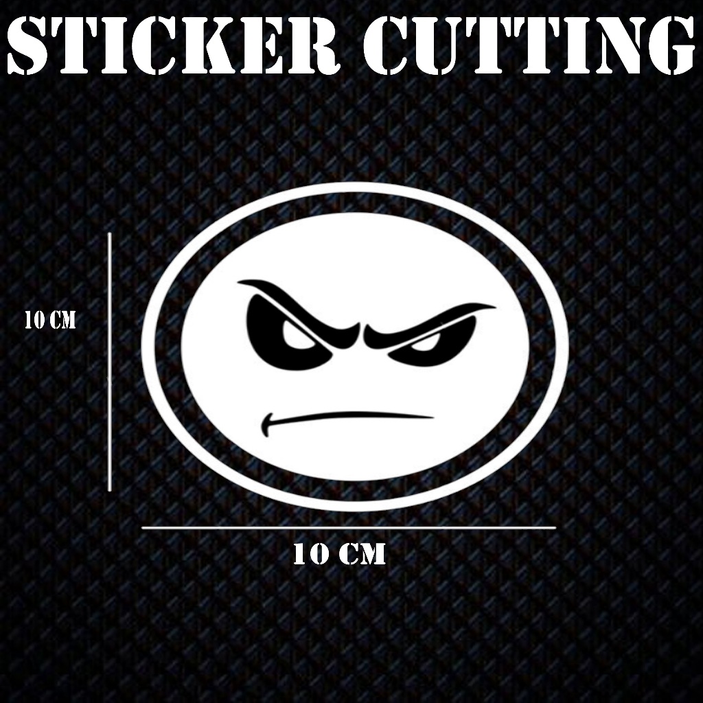 Jual Sticker Cutting EMOTE MARAH Cocok Untuk Motor Dan Mobil Termurah ...