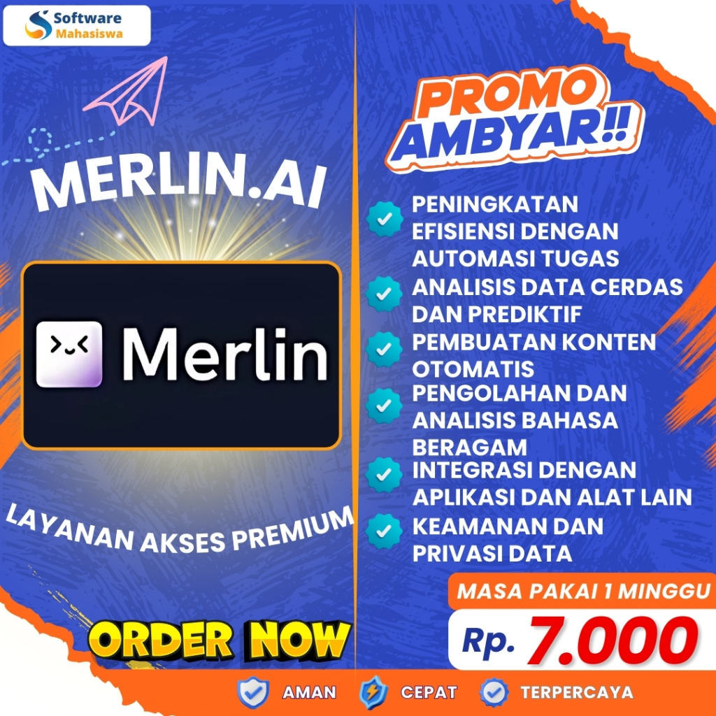 Jual Merlin AI Premium - Kecerdasan Buatan untuk Mempermudah Hidup Anda ...