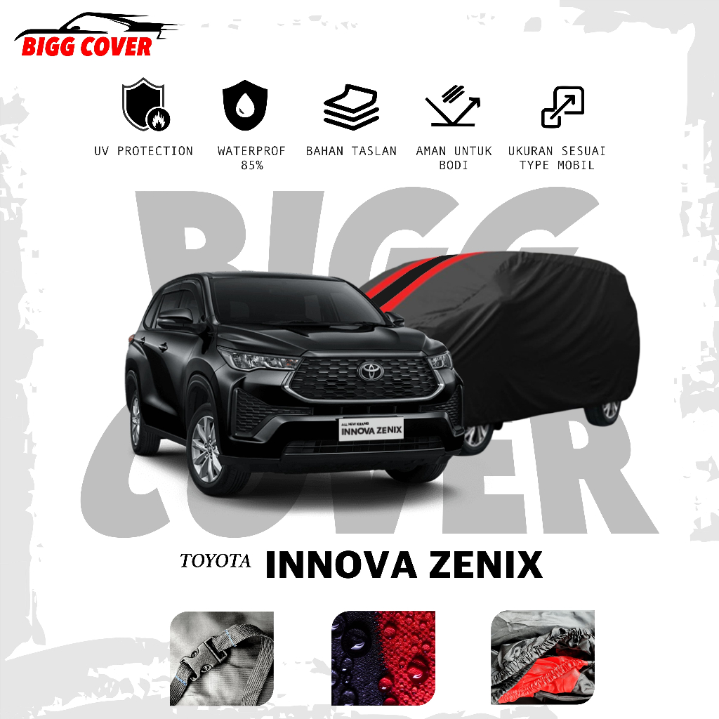 Jual COVER MOBIL TOYOTA INNOVA ZENIX BAHAN TASLAN PREMIUM | Shopee ...