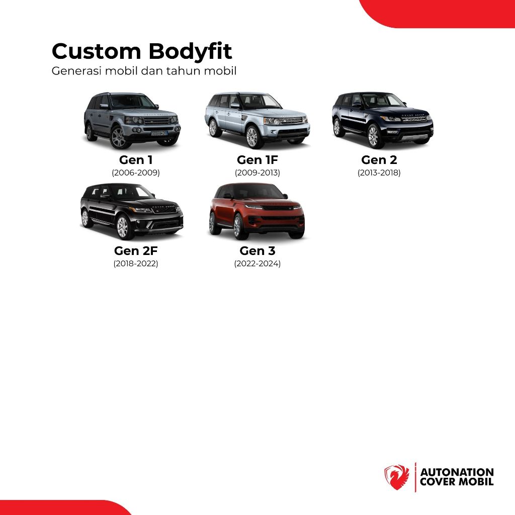 Jual Autonation Garage – Cover Mobil Range Rover Sport Silverling ...