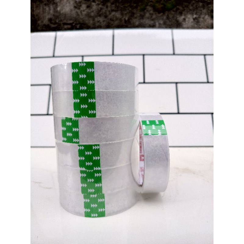 Jual Isolasi Bening 24mm isi 12 Roll Selotip Lakban Clear Tape Harmony ...