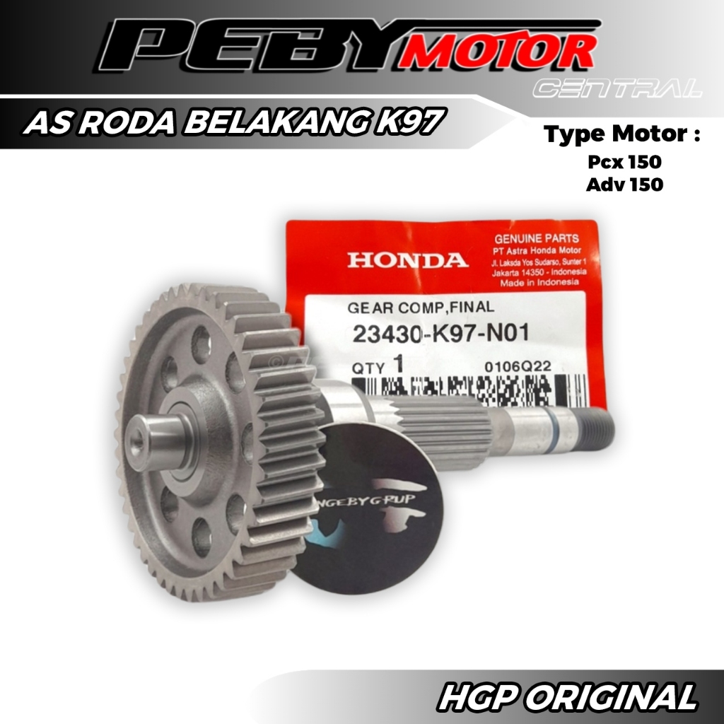 Jual As Roda Belakang Pcx 150 Adv 150 Original Resmi HGP 23430K97 ...
