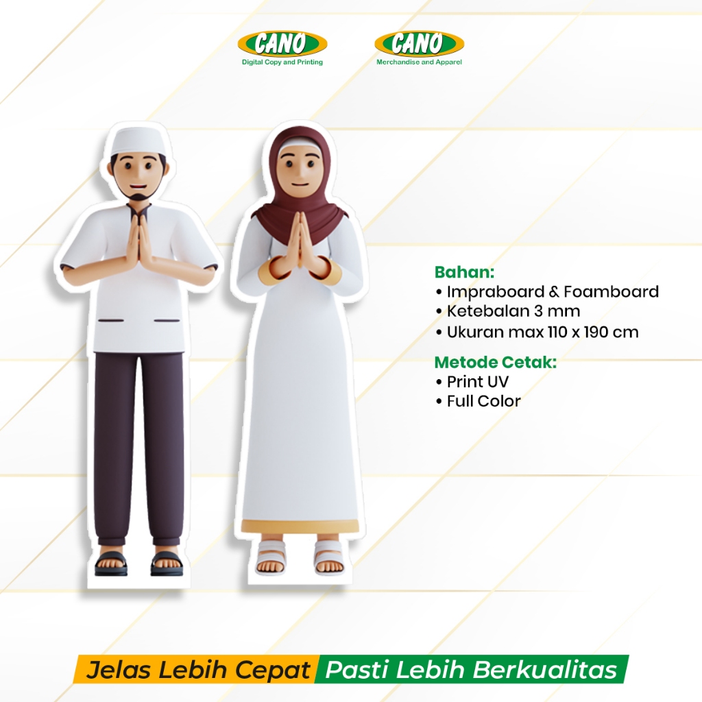 Jual CANO Character Standee Spesial Ramadhan dan Hari Raya - Character ...