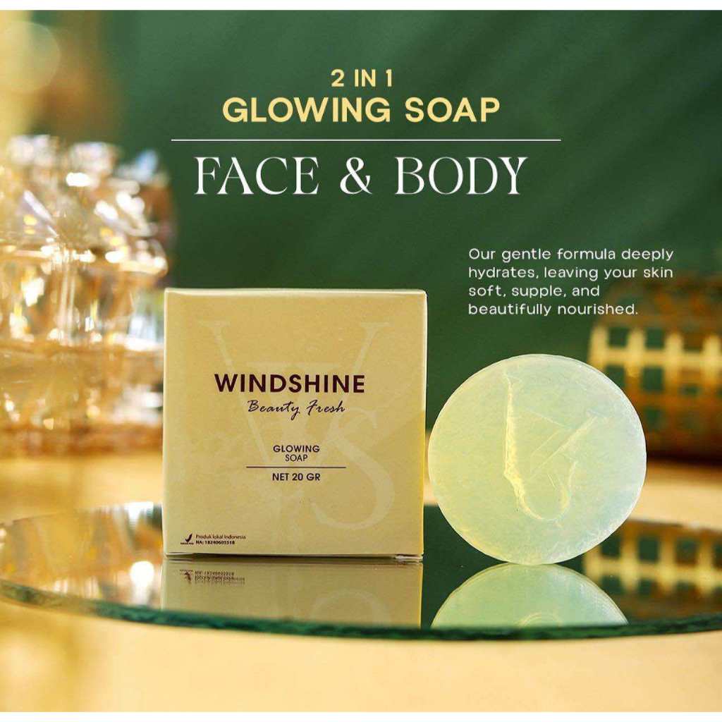 Jual WINDSHINE GLOWING SOAP 1 BOX ISI 20 PCS 100% ORIGINAL BISA BAYAR ...