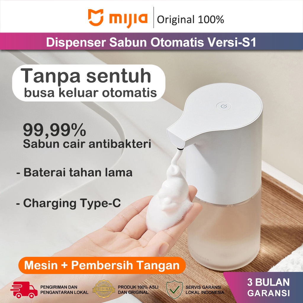 Jual Original Xiaomi Mijia Dispenser Sabun Otomatis 1S Smart Sensor ...