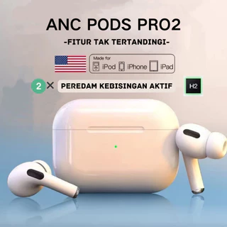 ANC Pods Pro 2 TWS Noise Cancelling Bluetooth Earphone With Wireless Charging Case