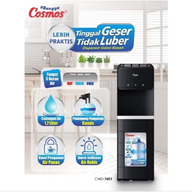 Jual Cosmos Dispenser Galon Bawah CWD 7601- Panas Dingin Normal ...