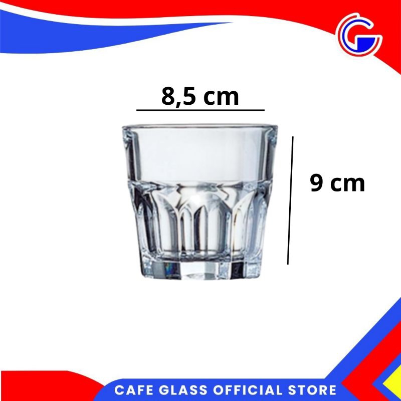 Gelas Kaca Estetik Bijian - Luminarc Granity / Gelas Minum Gelas Brand / Merk France