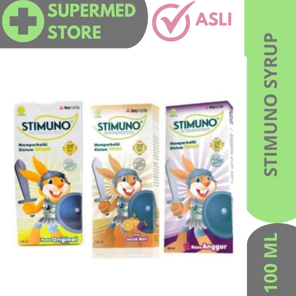 Jual Stimuno Sirup 100 ml Berbagai Rasa / Multivitamin Suplemen Imun ...