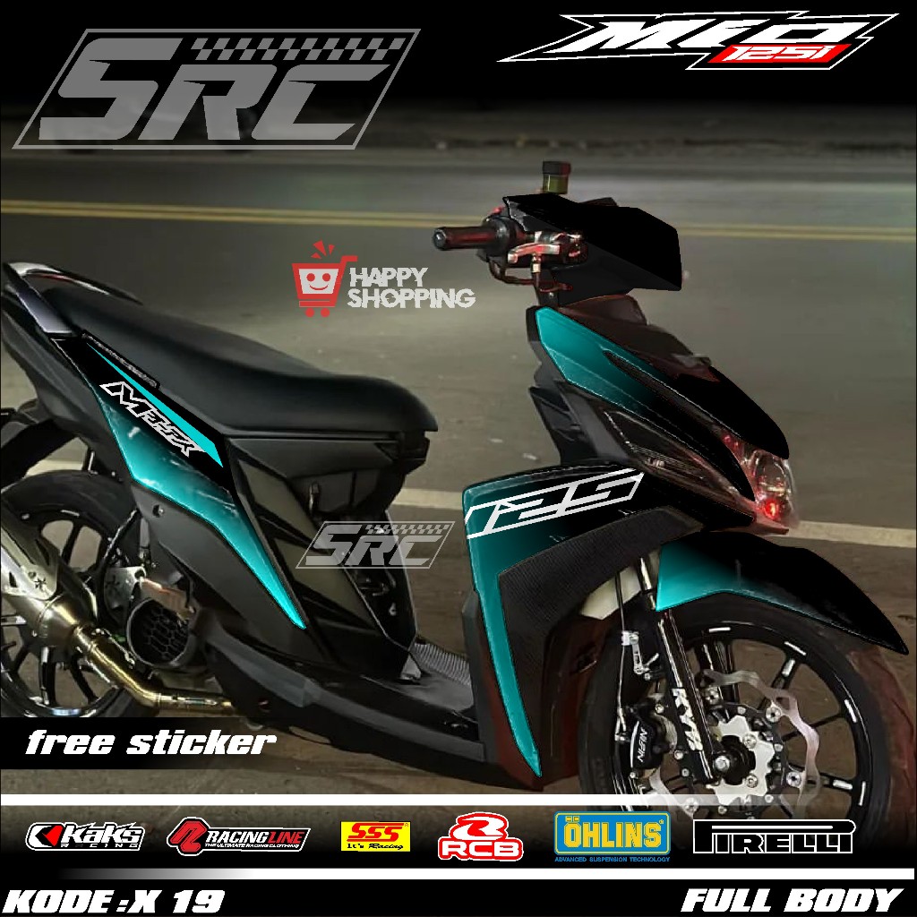 Jual COD Decal Sticker Full Body Yamaha Mio Z Mio M3 125 Sticker Full ...