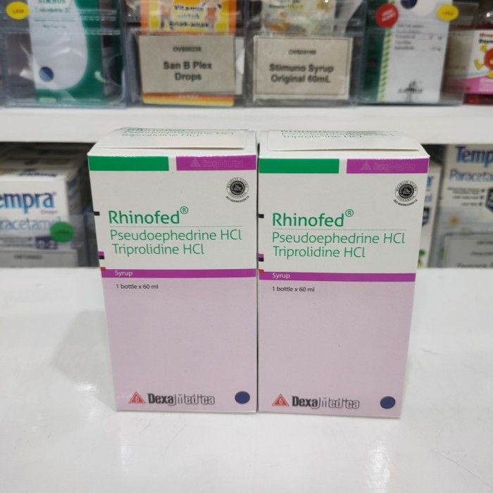 Jual RHINOFED SIRUP 60 ML - Obat Flu Pilek Hidung Tersumbat | Shopee ...