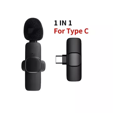 HEYCUTE LENTIVEN Wireless Mikrofon Dengan Clip On Wireless Microphone Mikrofon