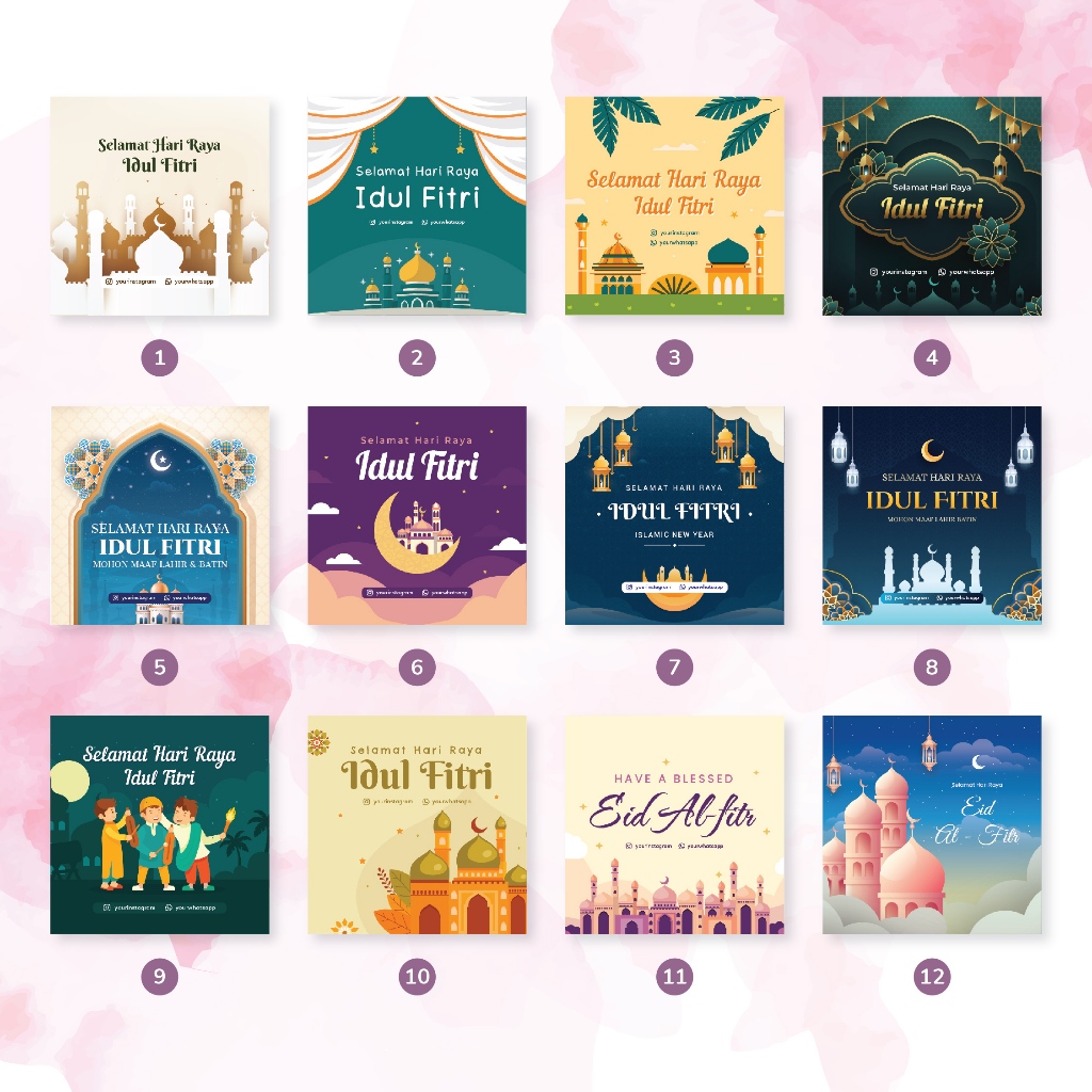 Jual Sticker Kotak Vinyl / Chromo Edisi Hari Raya Idul Fitri Lebaran ...