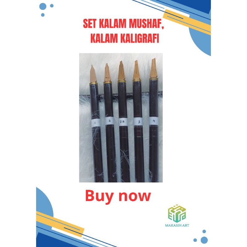 Jual SET KALAM MUSHAF, KALAM KALIGRAFI MUSHAF ISI 5 KALAM | Shopee ...