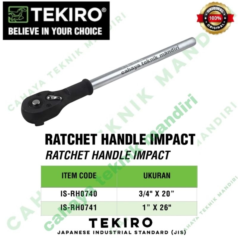 Jual TEKIRO rachet handel 3/4 ×20 inch dan 1 x 26 inch gagang kunci ...