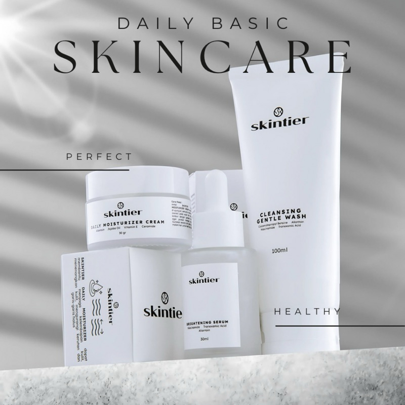 Jual SKINTIER DAILY BASIC PACKAGE 3pcs | Shopee Indonesia