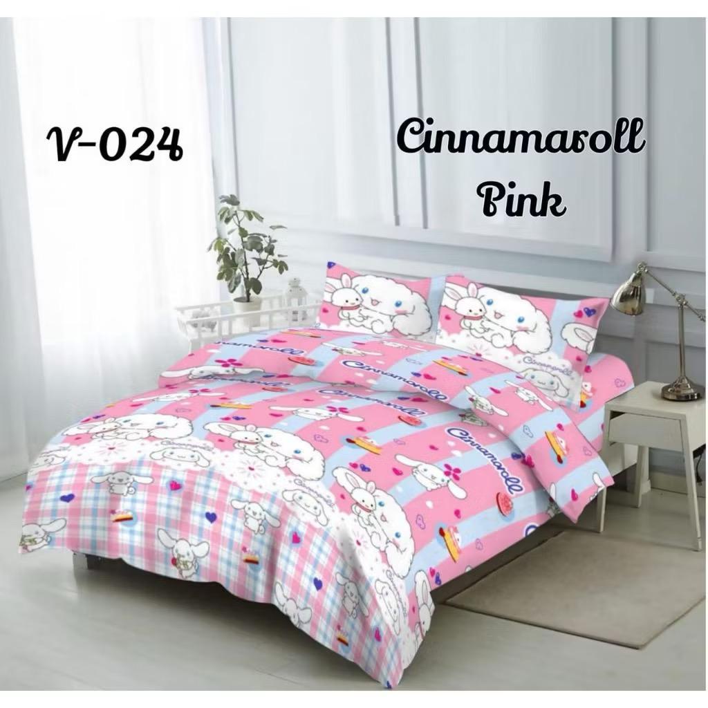Jual Sprei karakter motif Cinamarol Pink 180x200 160x200 120x200/Seprei ...