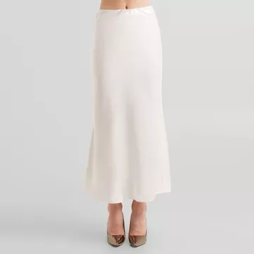 ZAYIDA Rok Satin Silk Premium Satin Skirt Midi Lenght Panjang Rok Slik Korean Style Basic Wanita