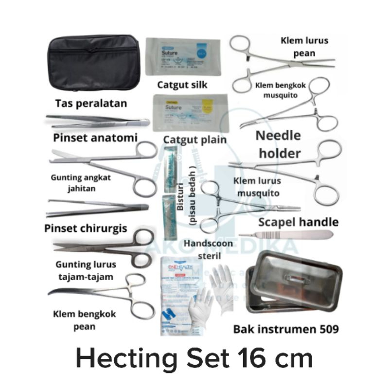 Jual Hecting Set 16 item MARWA Stainless Steel / Minor Set Paket ...