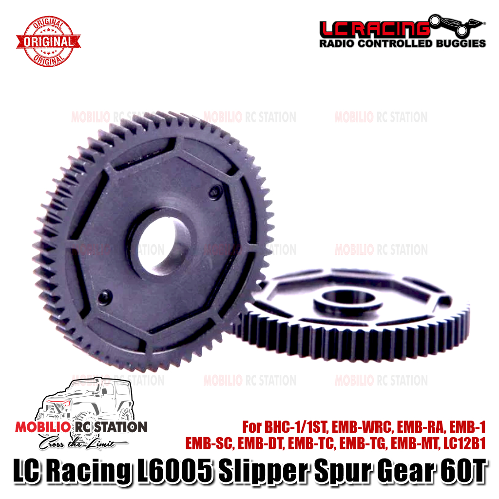 Jual Spare Part Ori LC Racing L6005 Slipper Spur Gear 60T For BHC-1/1ST ...