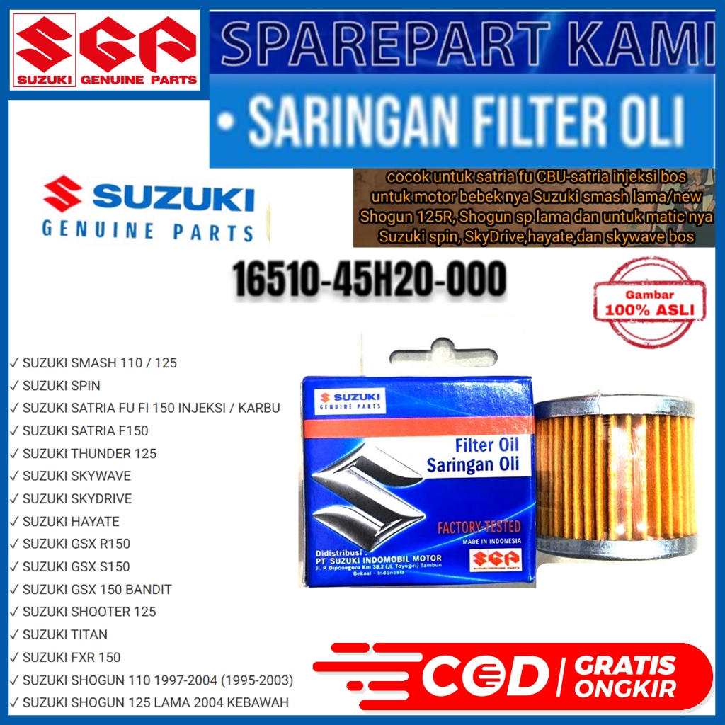 Jual FILTER OLI SARINGAN OLI SUZUKI SMASH OLD NEW SPIN SATRIA FU KARBU ...